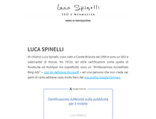 Tablet Screenshot of lucaspinelli.it